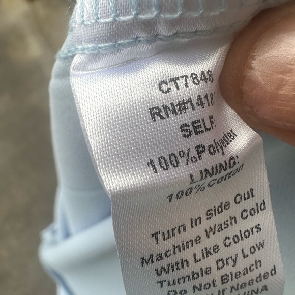 TCEC Light Blue Ruffle Sleeve  Boutique top size S - Picture 7 of 7